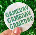 Green & Yellow Gameday Button