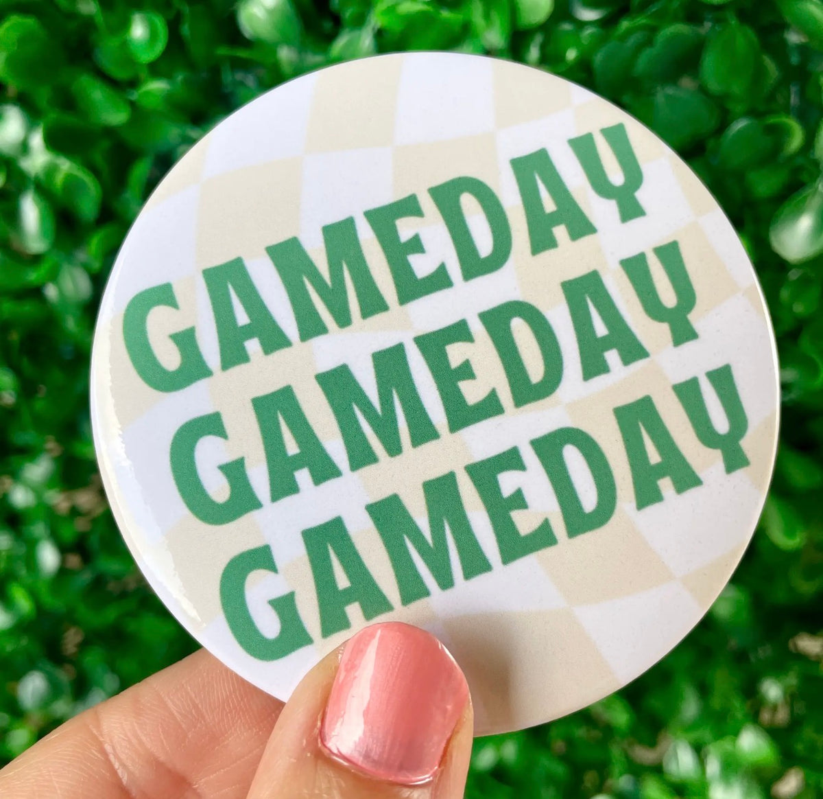 Green & Yellow Gameday Button