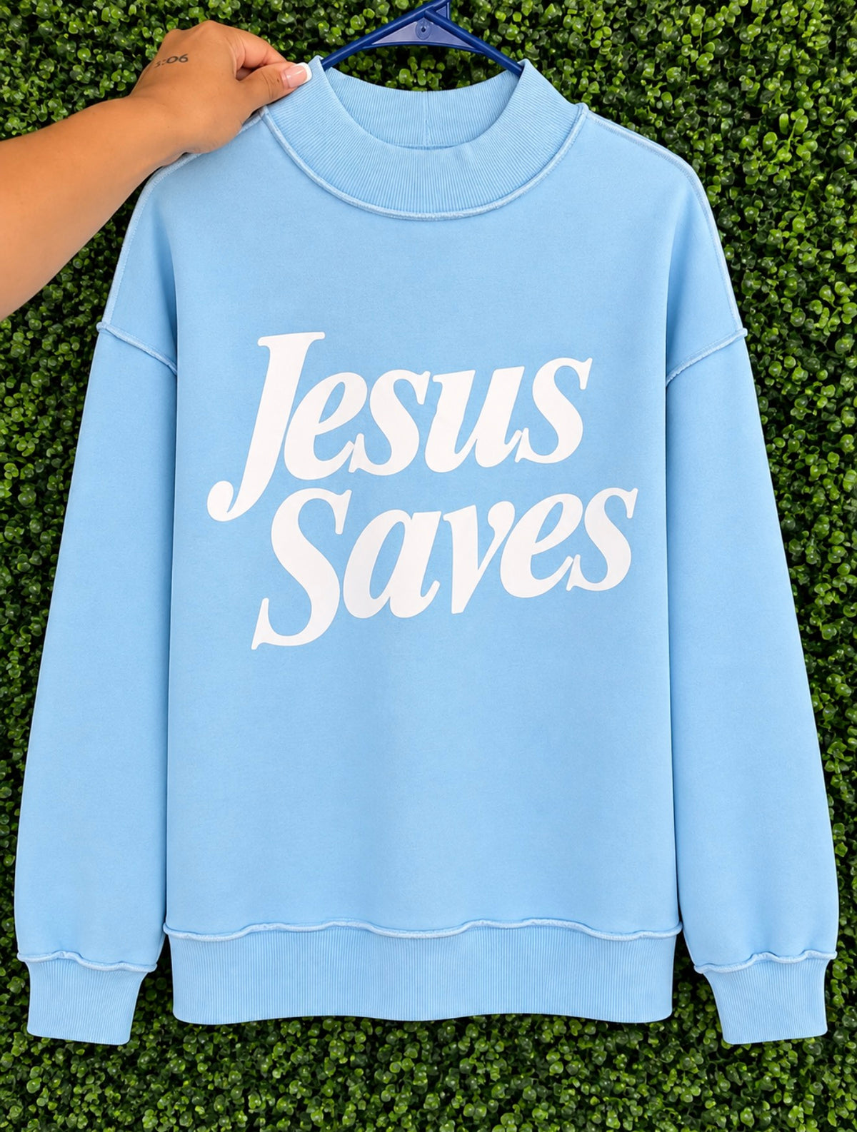Jesus Saves Mockneck