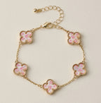 Multicolor Shell Charm Bracelet