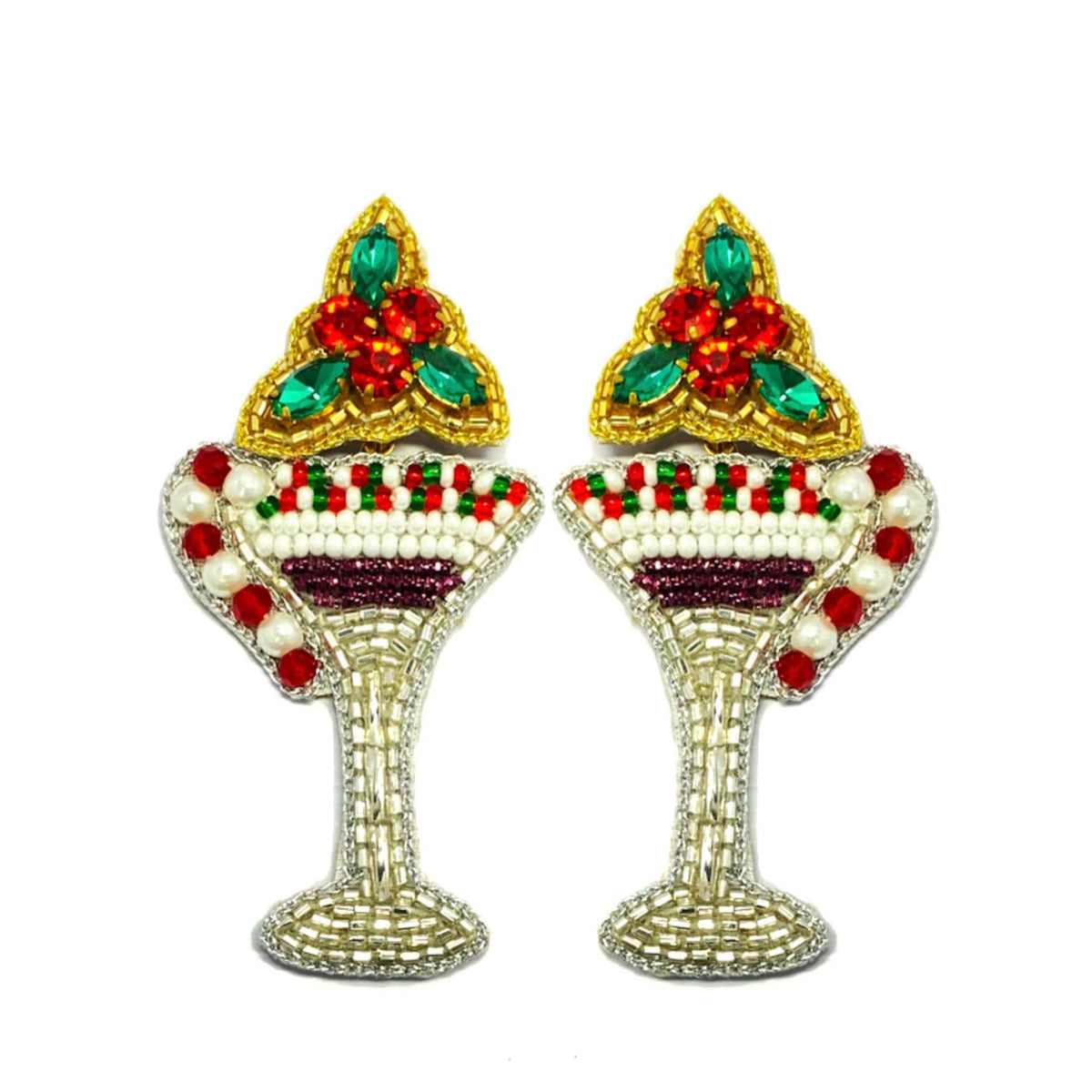 Christmas Martini Earrings