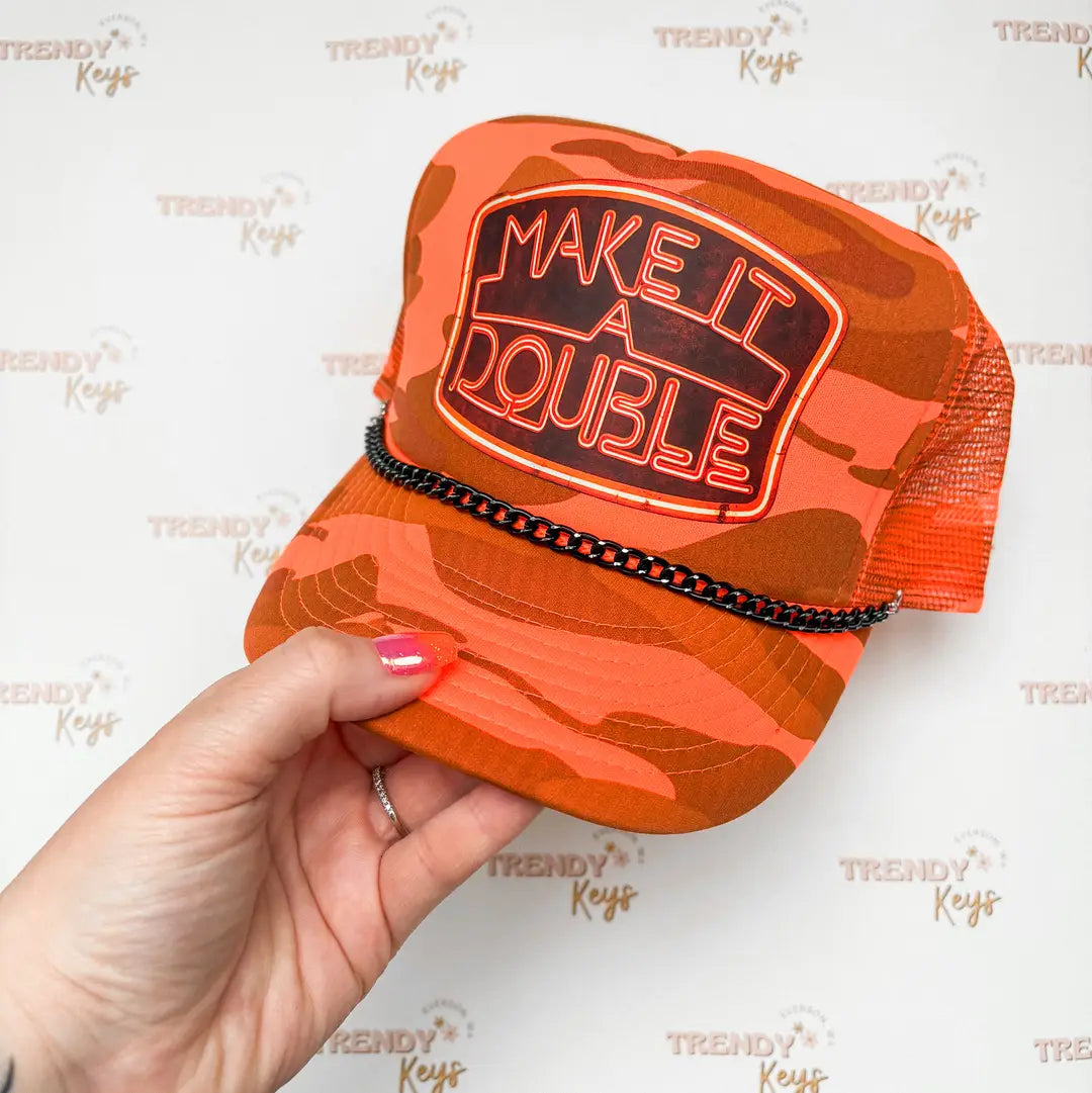 Make It A Double Trucker Hat