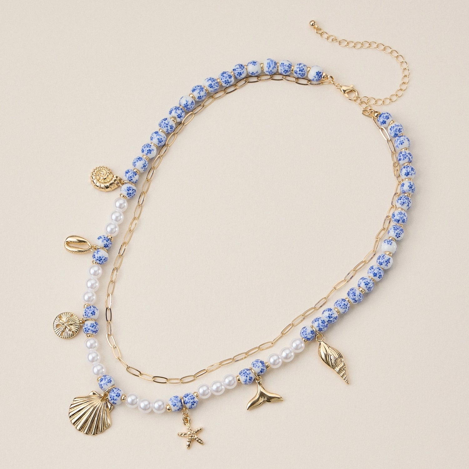 Coastal Charm Layered Bead | Necklace